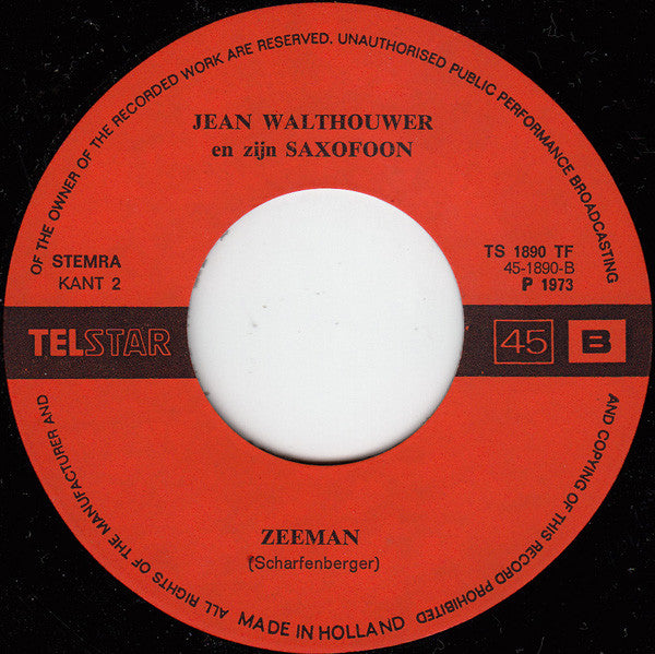 Jean Walthouwer - Za Za 35029 Vinyl Singles Goede Staat