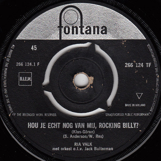 Ria Valk - Hou Je Echt Nog Van Mij, Rocking Billy? 38008