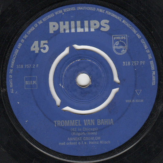 Anneke Grönloh - Brandend Zand Vinyl Singles Vinyl Zeer Goed / Hoesje Goed "VINYLSINGLES.NL"