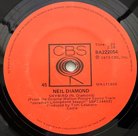 Neil Diamond - Skybird 38558 Vinyl Singles VINYLSINGLES.NL