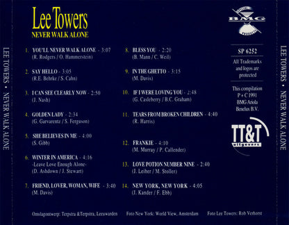 Lee Towers - Never Walk Alone (CD) 71086 Compact Disc Goede Staat