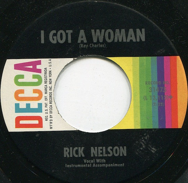 Ricky Nelson - You Don't Love Me Anymore (And I Can Tell) Vinyl Singles Vinyl Very Good (VG) <br> Hoes Generic