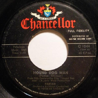 Fabian - Hound Dog Man Vinyl Singles Vinyl Very Good (VG) <br> Hoes Generic
