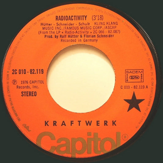 Kraftwerk - Radioactivity Vinyl Singles Vinyl Goed / Hoes Generic