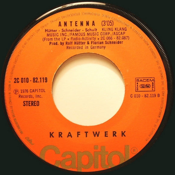 Kraftwerk - Radioactivity Vinyl Singles Vinyl Goed / Hoes Generic