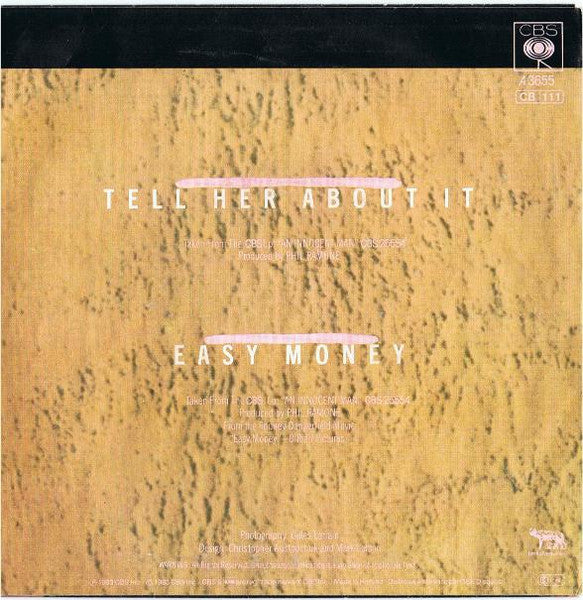 Billy Joel - Tell Her About It Vinyl Singles Vinyl Very Good (VG) <br> Hoes Good Plus (G+)