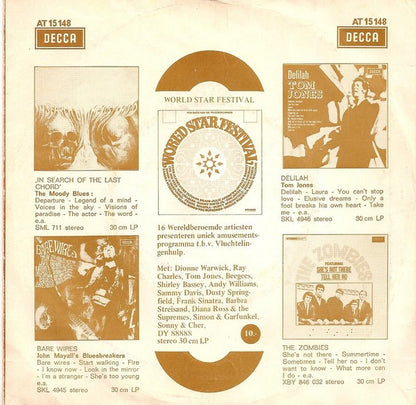 Tom Jones - Without Love Vinyl Singles Vinyl Very Good (VG) <br> Hoes Good Plus (G+)