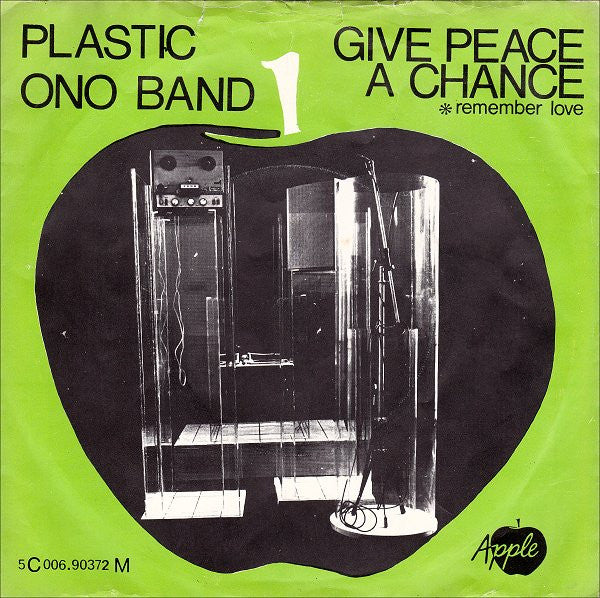 Plastic Ono Band - Give Peace A Chance Vinyl Singles Vinyl Very Good (VG) <br> Hoes Good Plus (G+)
