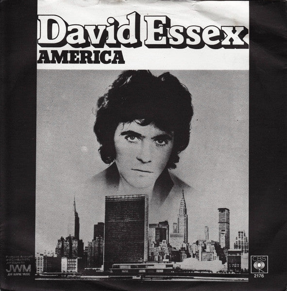 David Essex - America Vinyl Singles Vinyl Very Good (VG) <br> Hoes Good Plus (G+)