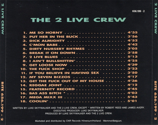 2 Live Crew - As Nasty As They Wanna Be (CD) Compact Disc Goede Staat