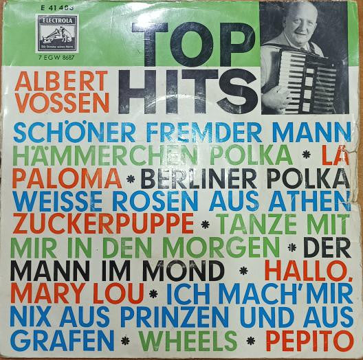 Albert Vossen - Top Hits Vinyl Singles Vinyl Very Good (VG) <br> Hoes Good Plus (G+)