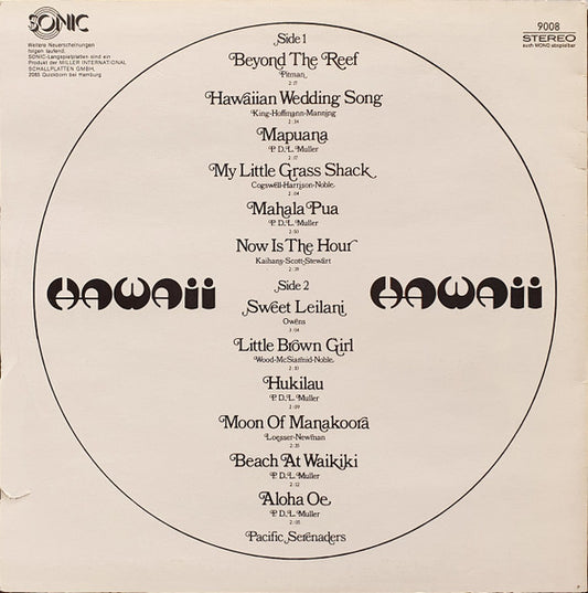 Pacific Serenaders - Hawaii Hawaii (LP) Vinyl LP Vinyl Zeer Goed / Hoesje Goed "VINYLSINGLES.NL"