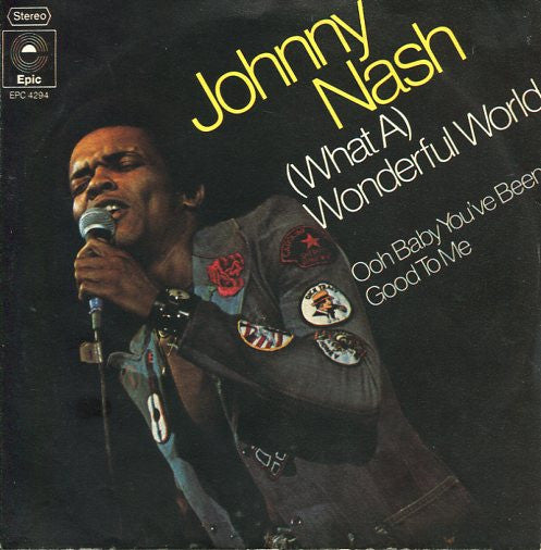 Johnny Nash - (What A) Wonderful World Vinyl Singles Vinyl Goed / Hoes Tekst