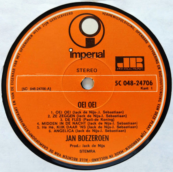 Jan Boezeroen - Oei Oei (LP)