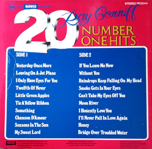 Ray Conniff - 20 Number One Hits (LP)