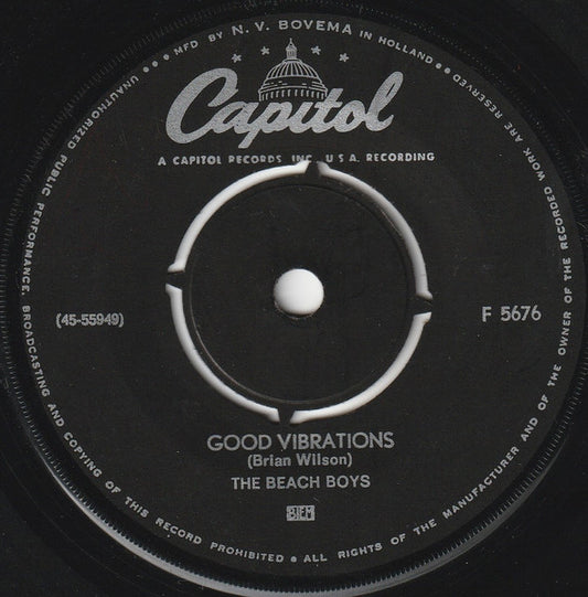 Beach Boys - Good Vibrations Vinyl Singles Vinyl Very Good (VG) <br> Hoes Generic