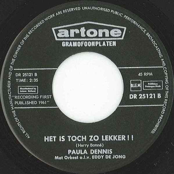 Paula Dennis - Ja, Was Jij Maar Bij Moeder Thuis Gebleven! Vinyl Singles Vinyl Very Good (VG) <br> Hoes Generic