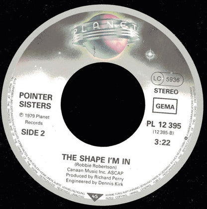 Pointer Sisters - All Your Love Vinyl Singles Vinyl Very Good (VG) <br> Hoes Generic