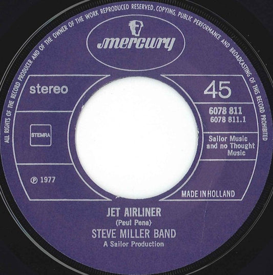 Steve Miller Band - Jet Airliner 36426 Vinyl Singles Hoes: Generic