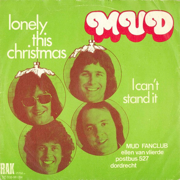 Mud - Lonely This Christmas 37721 Vinyl Singles Goede Staat