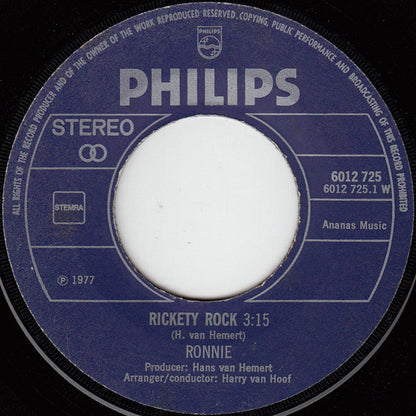 Ronnie - Rickety Rock 34303 Vinyl Singles Goede Staat