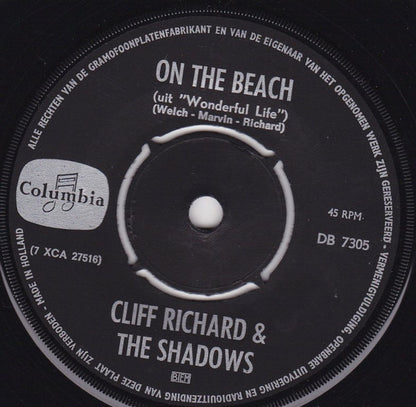 Cliff Richard & The Shadows - On The Beach Vinyl Singles Vinyl Very Good (VG) <br> Hoes Generic