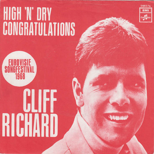 Cliff Richard - Congratulations 42849 Vinyl Singles Vinyl Very Good (VG) <br> Hoes Good Plus (G+)