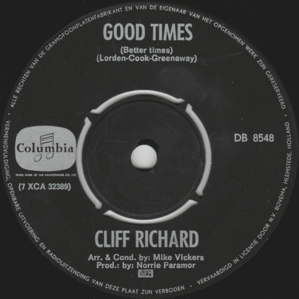 Cliff Richard - Good Times (Better Times)