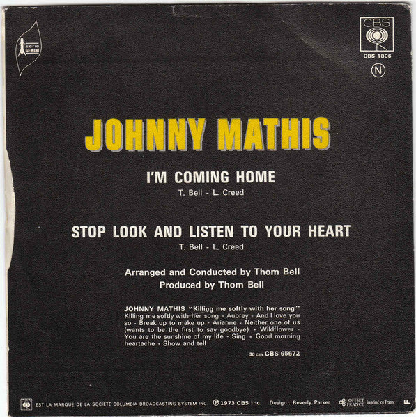 Johnny Mathis - I'm Coming Home