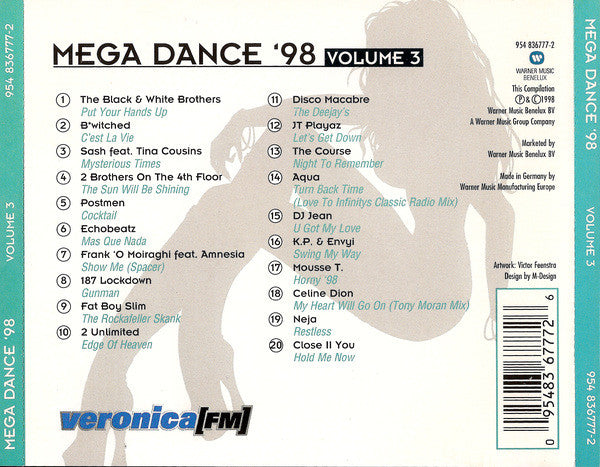 Various - Mega Dance '98 Volume 3 (CD) Compact Disc Goede Staat