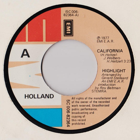 Highlight - California 39244 Vinyl Singles Goede Staat