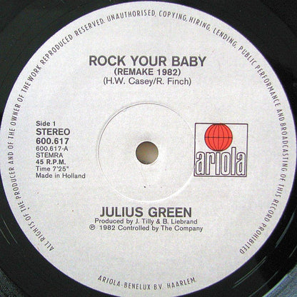 Julius Green - Rock Your Baby (Special Disco Remake 1982) (Maxi-Single) 50448 46518 Maxi-Singles VINYLSINGLES.NL
