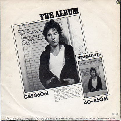 Bruce Springsteen - Badlands Vinyl Singles Vinyl Very Good (VG) <br> Hoes Good Plus (G+)