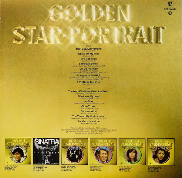 Frank Sinatra - Golden Star-Portrait Frank Sinatra (LP) Vinyl LP Vinyl Very Good (VG) <br> Hoes Good Plus (G+)