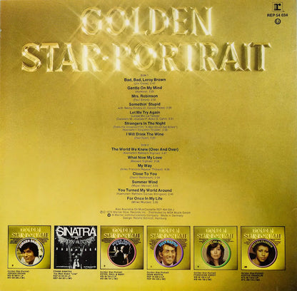 Frank Sinatra - Golden Star-Portrait Frank Sinatra (LP) Vinyl LP Vinyl Very Good (VG) <br> Hoes Good Plus (G+)