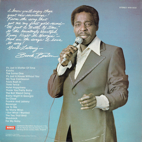 Brook Benton - The Incomparable Brook Benton (LP)