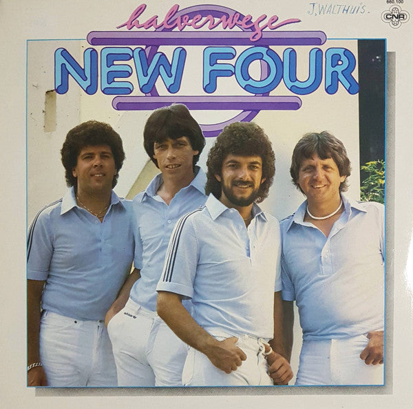 New Four - Halverwege (LP) Vinyl LP Vinyl Very Good (VG) <br> Hoes Good Plus (G+)
