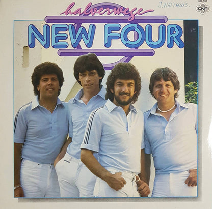 New Four - Halverwege (LP) Vinyl LP Vinyl Very Good (VG) <br> Hoes Good Plus (G+)