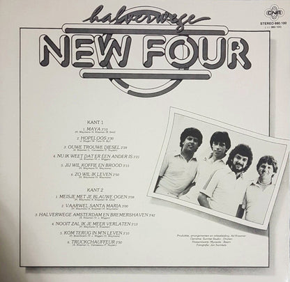 New Four - Halverwege (LP) Vinyl LP Vinyl Very Good (VG) <br> Hoes Good Plus (G+)