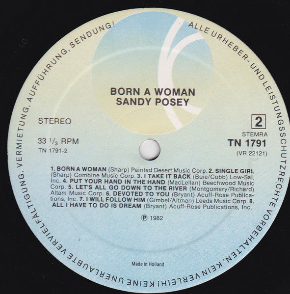 Sandy Posey - Born A Woman (LP) 40503 Vinyl LP Goede Staat