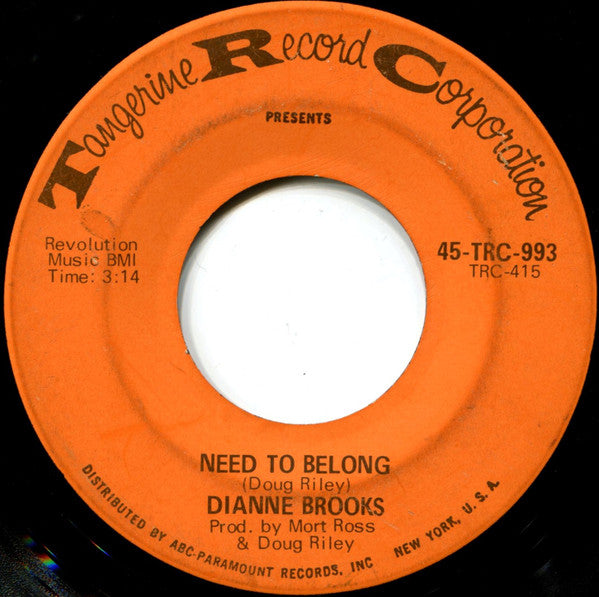 Dianne Brooks - Walking On My Mind Vinyl Singles Vinyl Zeer Goed / Hoesje Goed "VINYLSINGLES.NL"