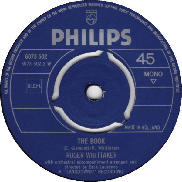 Roger Whittaker - New World In The Morning Vinyl Singles Vinyl Goed / Hoes Generic