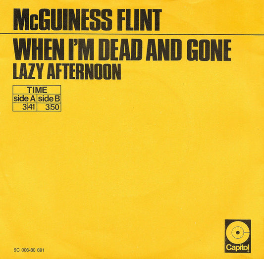 McGuinness Flint - When I'm Dead And Gone 38101