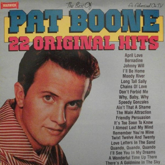 Pat Boone - The Best Of Pat Boone - 22 Original Hits (LP) Vinyl LP VINYLSINGLES.NL