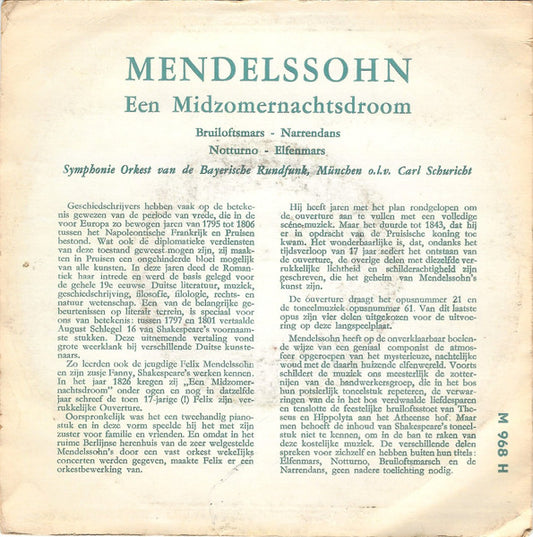 Felix Mendelssohn-Bartholdy - Een Midzomernachtsdroom
