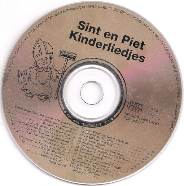 TV Kids o.l.v. Myra Helmond - Sint En Piet Kinderliedjes (CD) Compact Disc Goede Staat