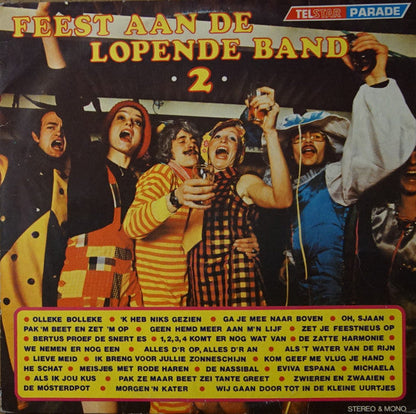 Heikrekels, Theo & Marjan ... - Feest Aan De Lopende Band 2 (LP) 51061 Vinyl LP Goede Staat