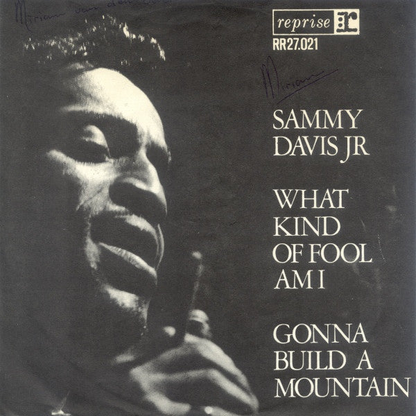 Sammy Davis Jr. - What Kind Of Fool Am I Vinyl Singles Vinyl Very Good (VG) <br> Hoes Good Plus (G+)