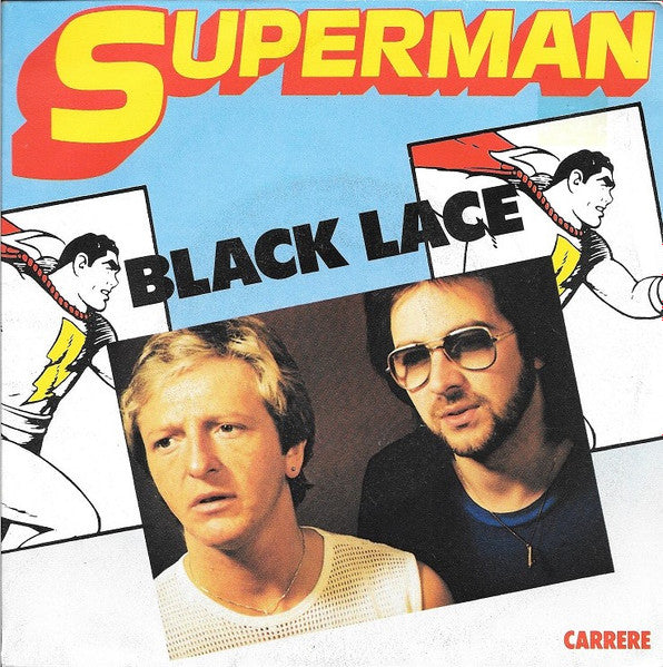 Black Lace - Superman Vinyl Singles Vinyl Very Good (VG) <br> Hoes Good Plus (G+)