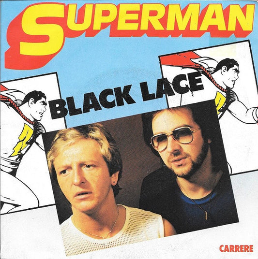 Black Lace - Superman Vinyl Singles Vinyl Very Good (VG) <br> Hoes Good Plus (G+)